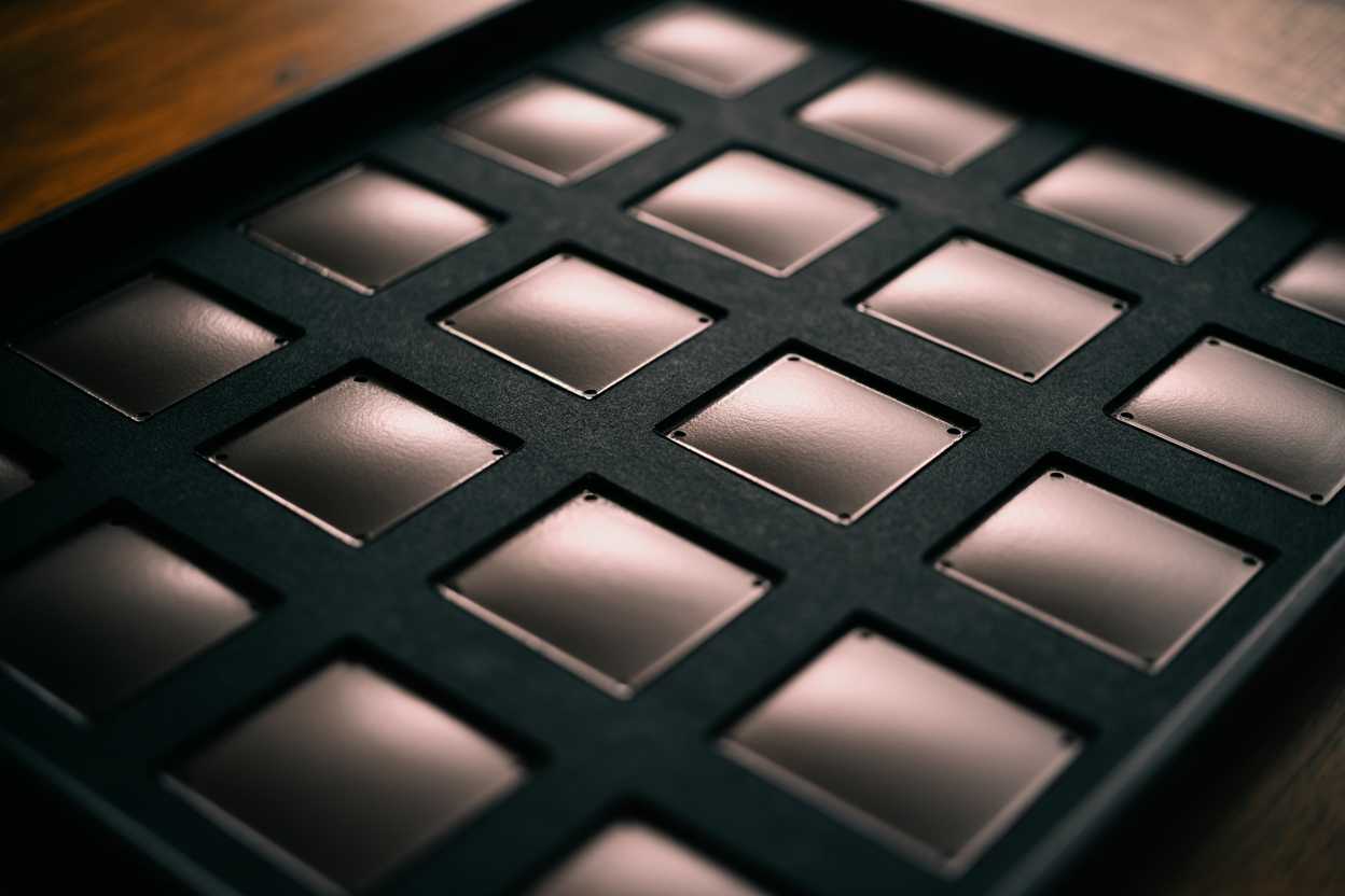 Contact-sheet grid of silver prints